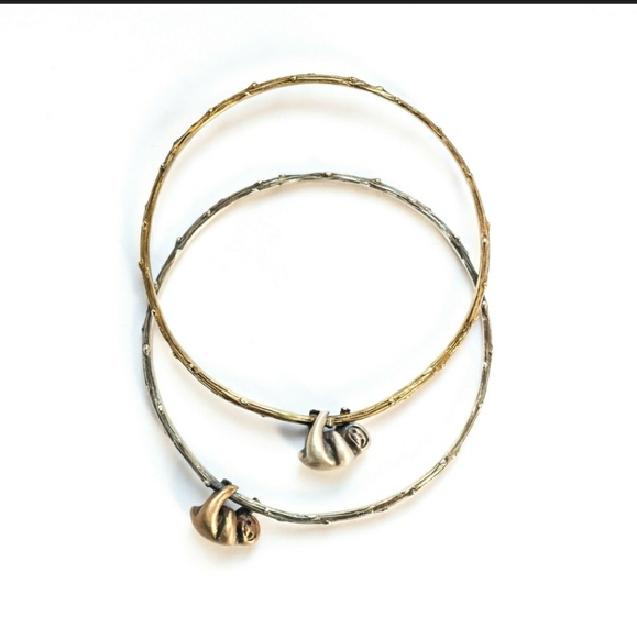Handcrafted Sloth Bangle - Picture 3 of 4